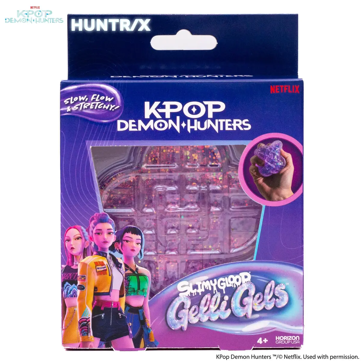 Horizon Group USA KPop Demon Hunters HUNTR/X Gelli Gels | Slow-Flow Glitter Squishy Sensory Toy for Kids & Teens - view 7