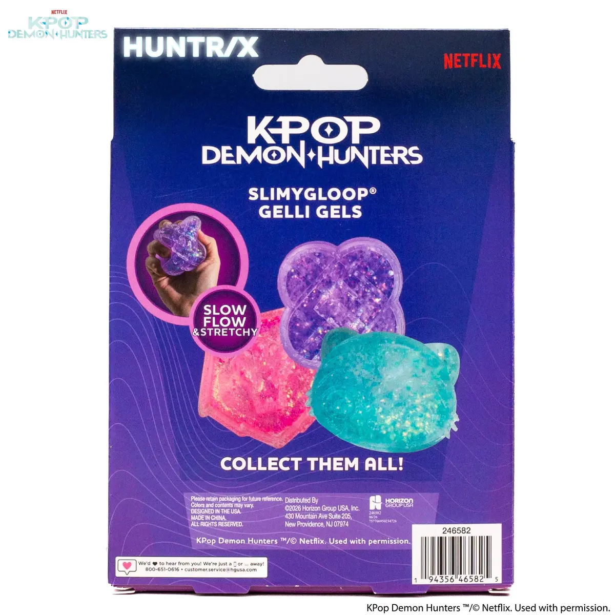 Horizon Group USA KPop Demon Hunters HUNTR/X Gelli Gels | Slow-Flow Glitter Squishy Sensory Toy for Kids & Teens - view 8