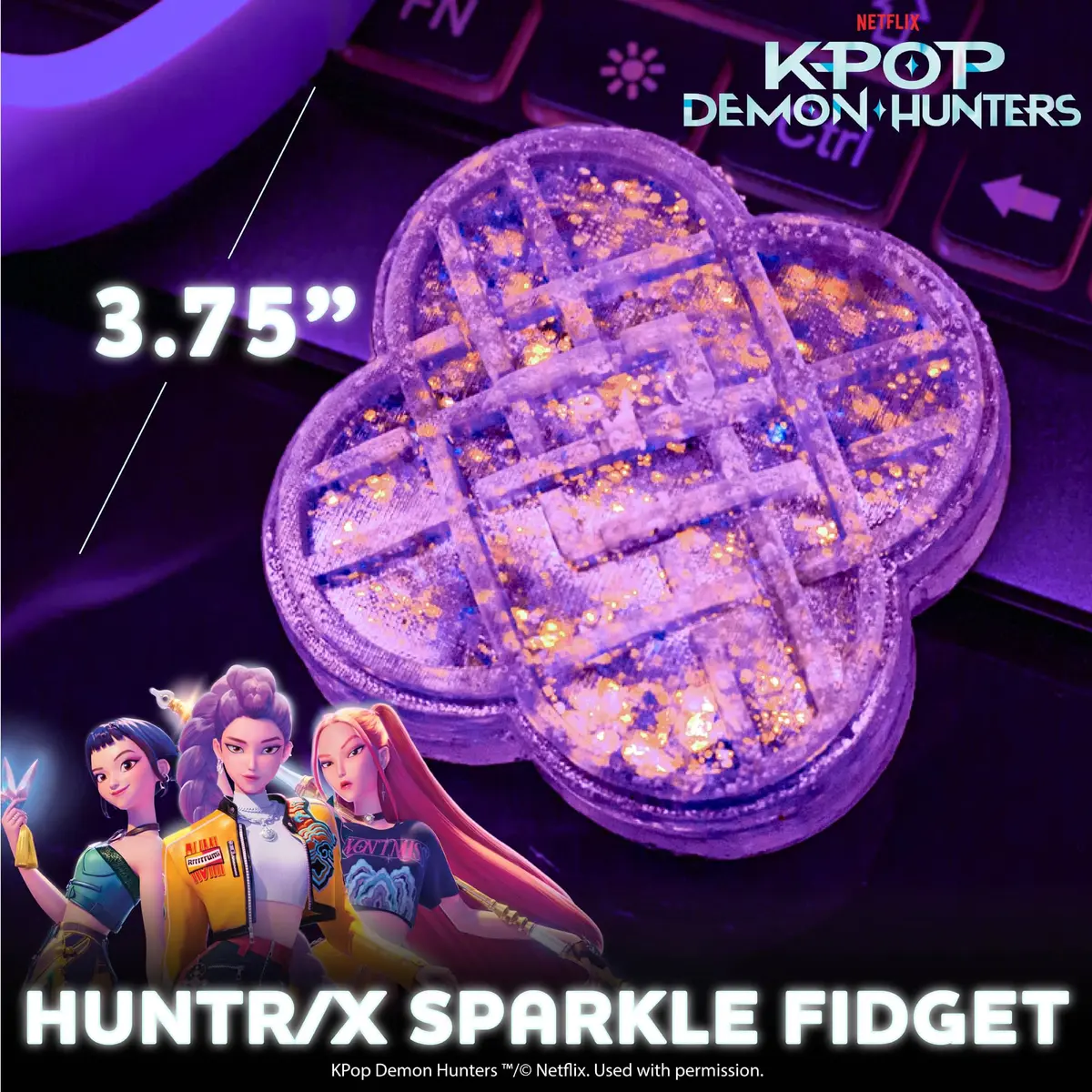 Horizon Group USA KPop Demon Hunters HUNTR/X Gelli Gels | Slow-Flow Glitter Squishy Sensory Toy for Kids & Teens - view 2