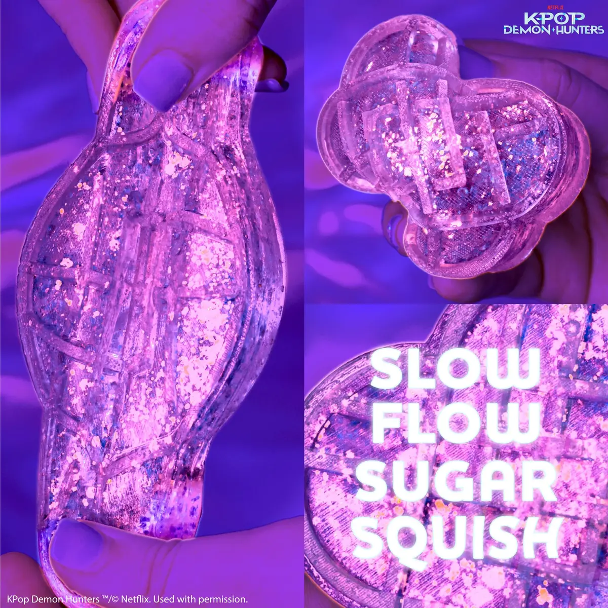 Horizon Group USA KPop Demon Hunters HUNTR/X Gelli Gels | Slow-Flow Glitter Squishy Sensory Toy for Kids & Teens - view 3