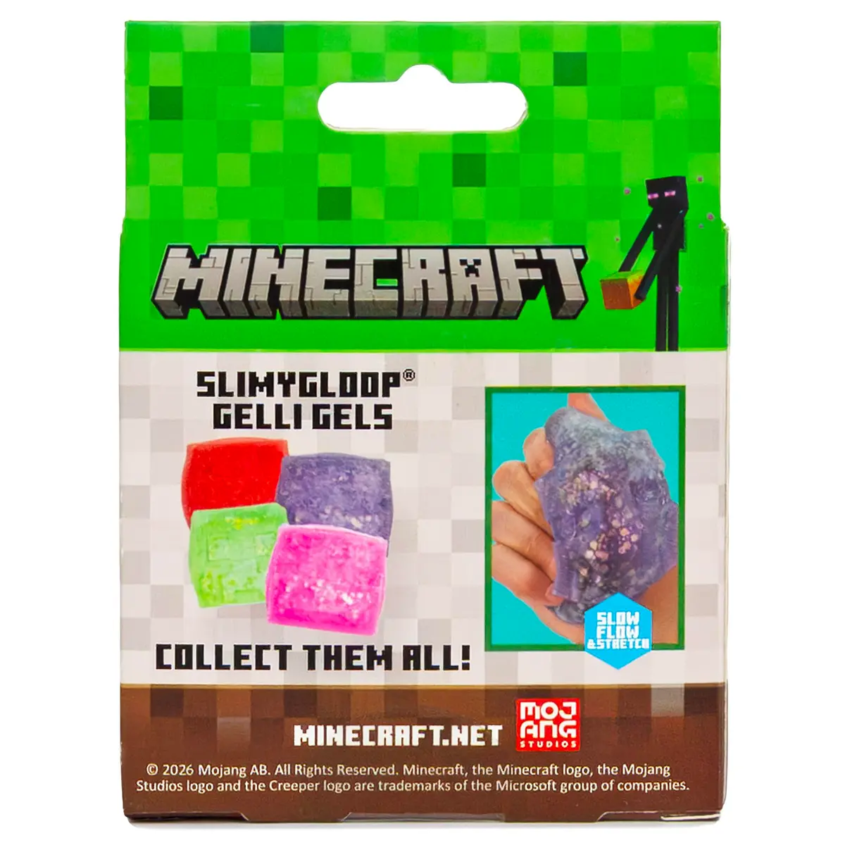 Horizon Group USA Minecraft SLIMYGLOOP Gelli Gel Enderman Purple Sensory Toy | Satisfying Slow-Flow Glitter Squish for Kids & Teens - view 9