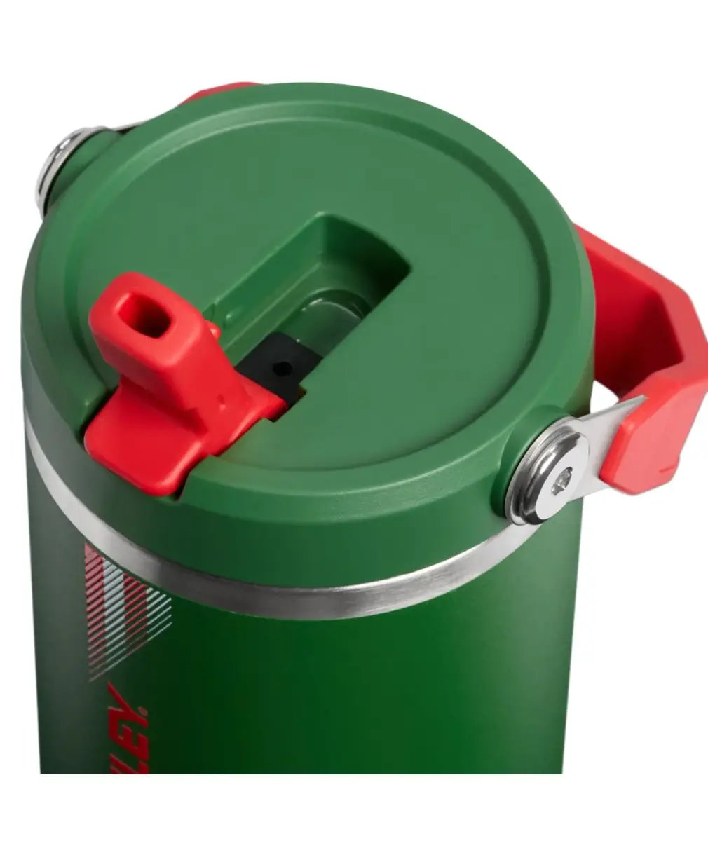 STANLEY IceFlow 2.0 Flip Straw Tumbler, 30 oz, Team Dark Green Red - view 2