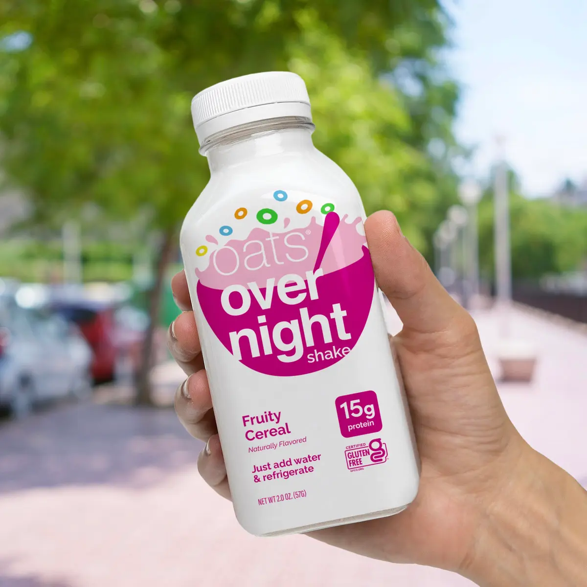 Oats Overnight Fruity Cereal High Protein Oatmeal Shake 2 oz | Ready-to-Drink Breakfast & Recovery - view 6