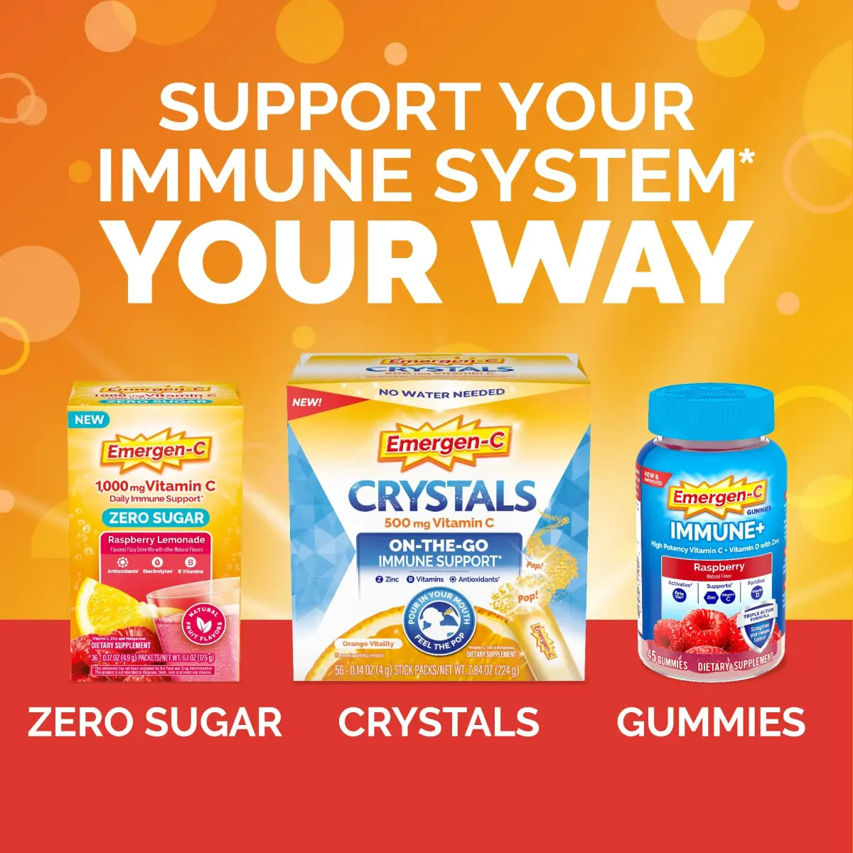 Emergen-C Raspberry 30 Packets Immune Support Powder | USA Import for Daily Wellness - view 5
