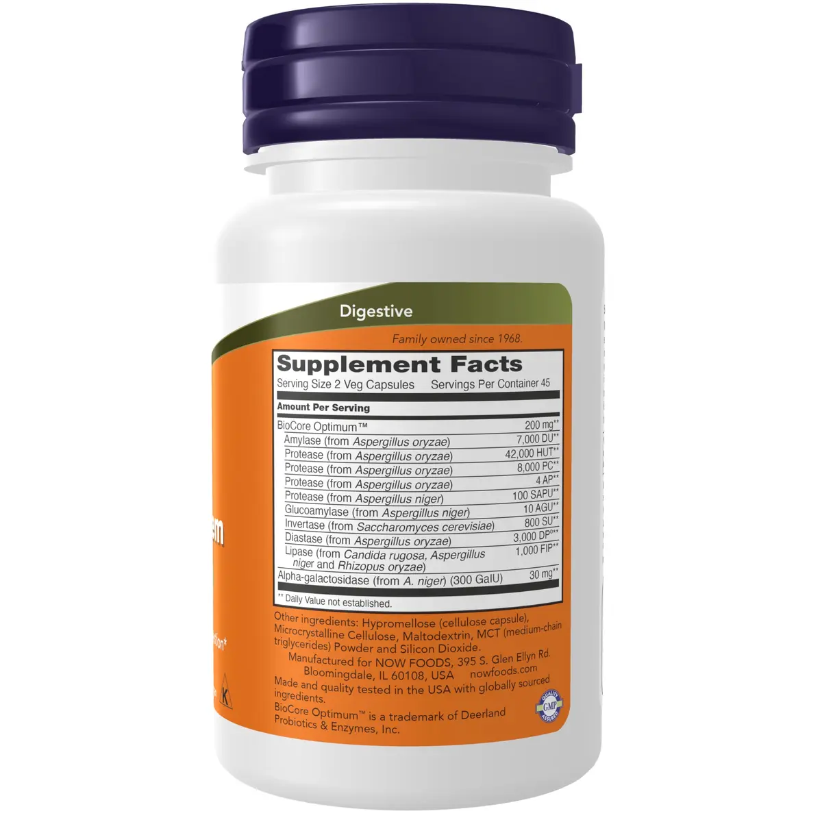 NOW Foods Optimal Digestive System Full Spectrum Enzymes 1080 Capsules (Pack of 12) | BioCore Optimum™ for Maximum Food Utilization - view 2