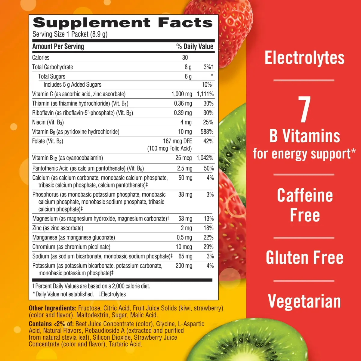 Emergen-C Strawberry Kiwi 30 Packets Immune Support Powder | USA Import for Daily Wellness - view 7