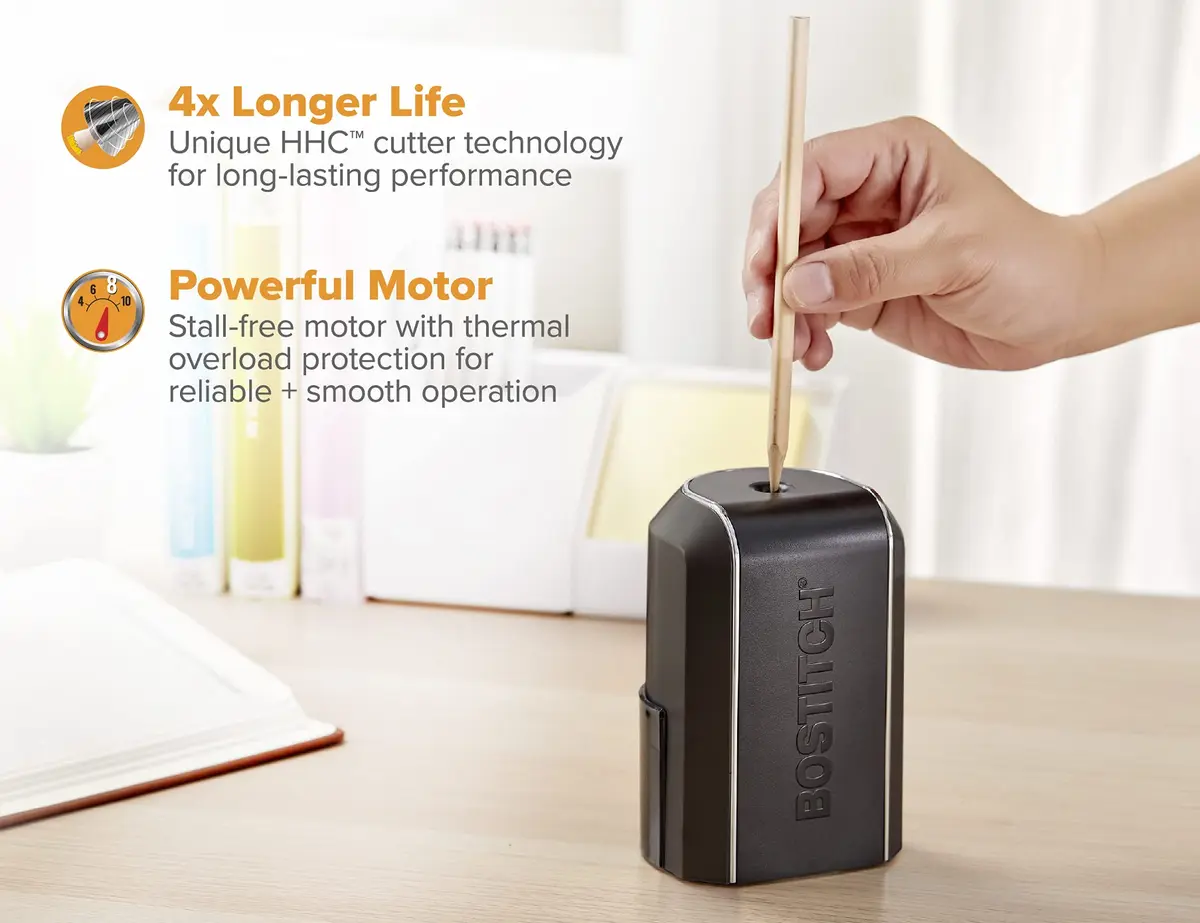 Bostitch Office Vertical Electric Pencil Sharpener Pack of 9 | Powerful Stall-Free Motor - view 2