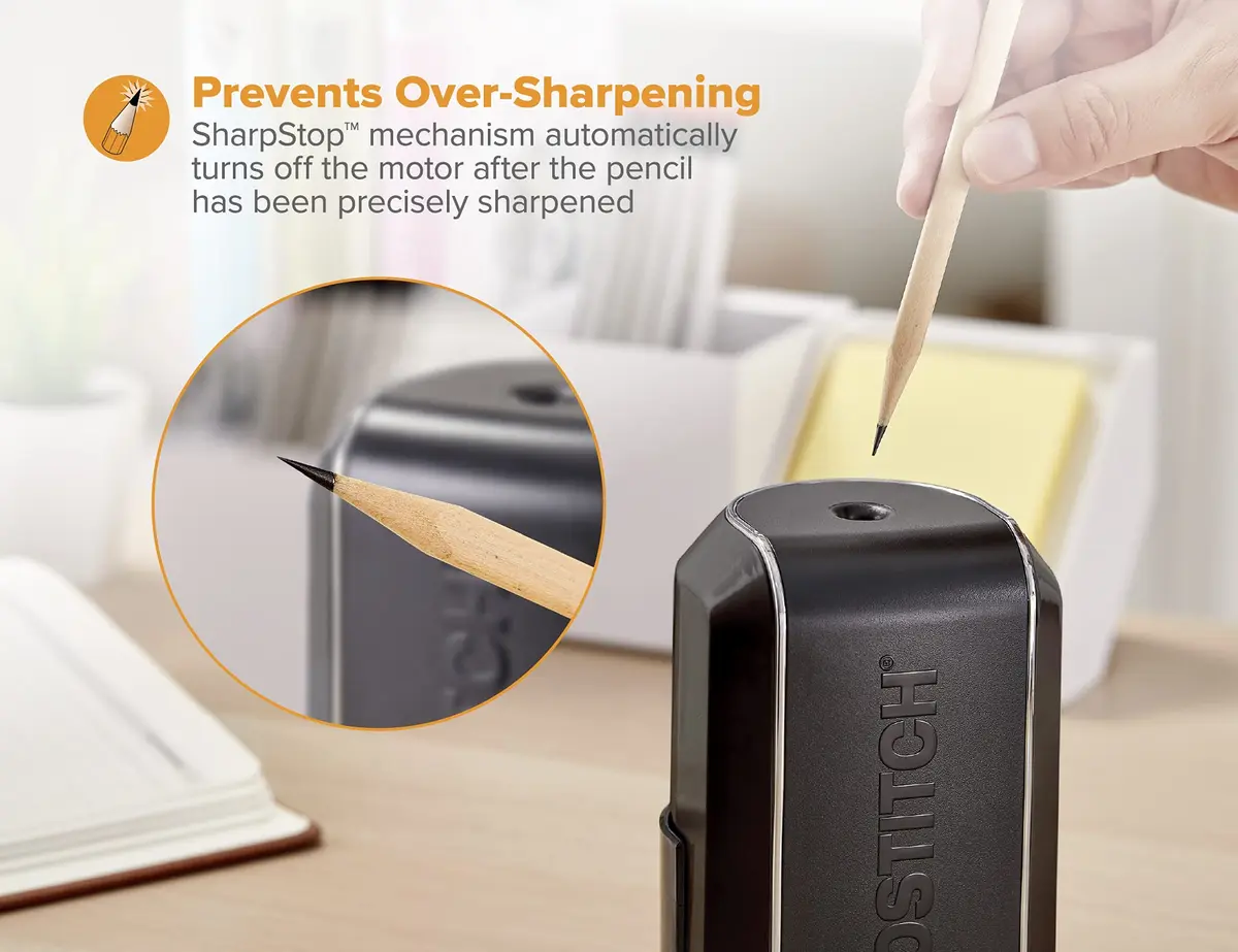 Bostitch Office Vertical Electric Pencil Sharpener Pack of 9 | Powerful Stall-Free Motor - view 3