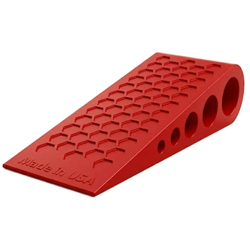 suspension dudes Red Door Stop Wedge 13.3cm (5.24in) | Heavy Duty Rubber for All Floors - main product image