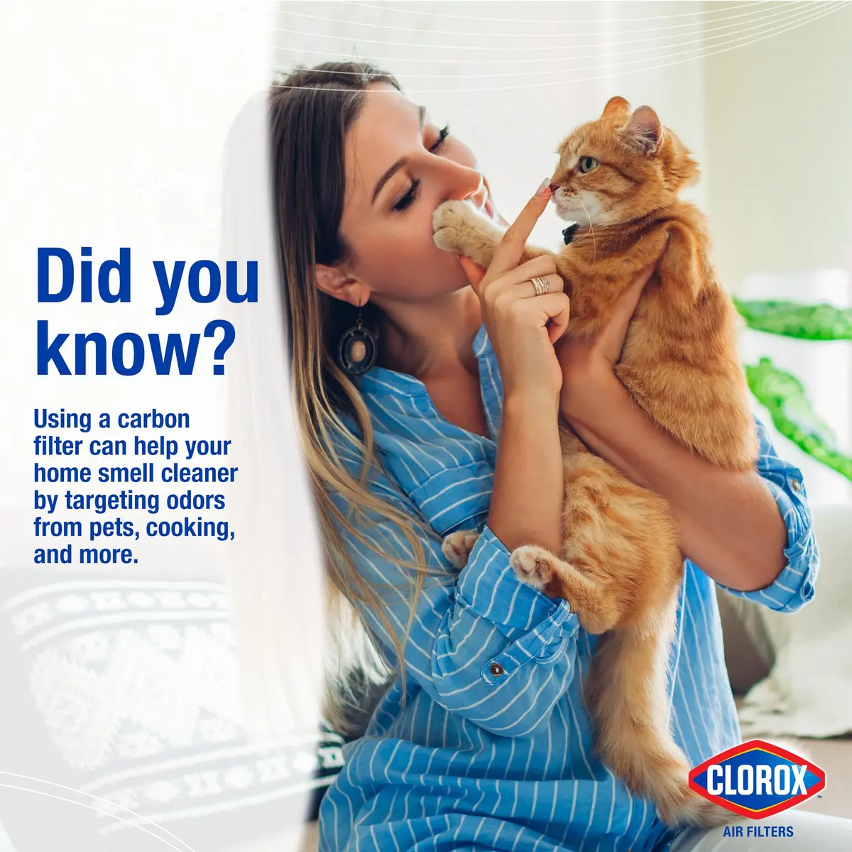 Clorox Air Filters 14x14x1 MERV 8 with Carbon | Pet & Odor Control, Made in USA - view 5