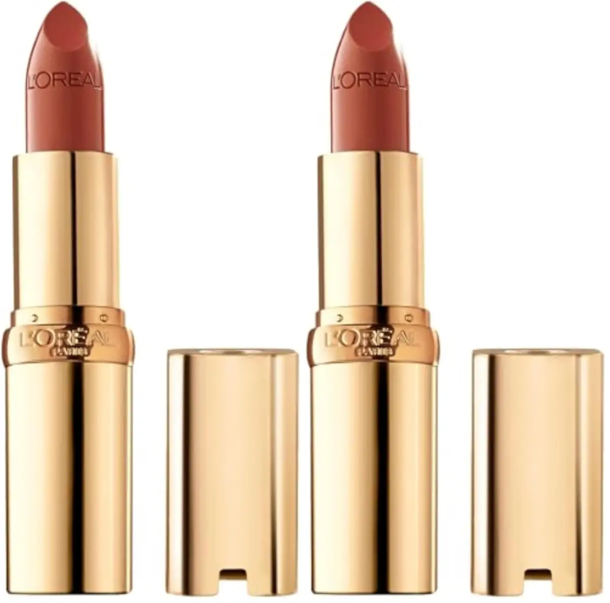 L'Oreal Paris Colour Riche Lipstick, Brazil Nut, 7.37g (0.26 Oz) Pack of 2 | Creamy Hydrating Satin Finish - main product image