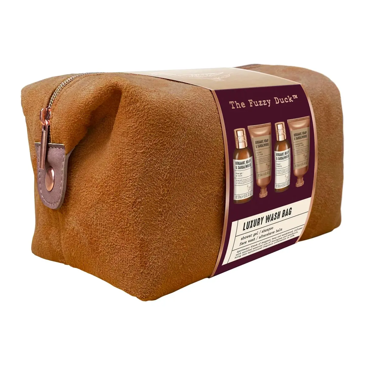 Baylis & Harding Fuzzy Duck Luxury Wash Bag Gift Set For Men | Bergamot, Hemp & Sandalwood Scent - view 8