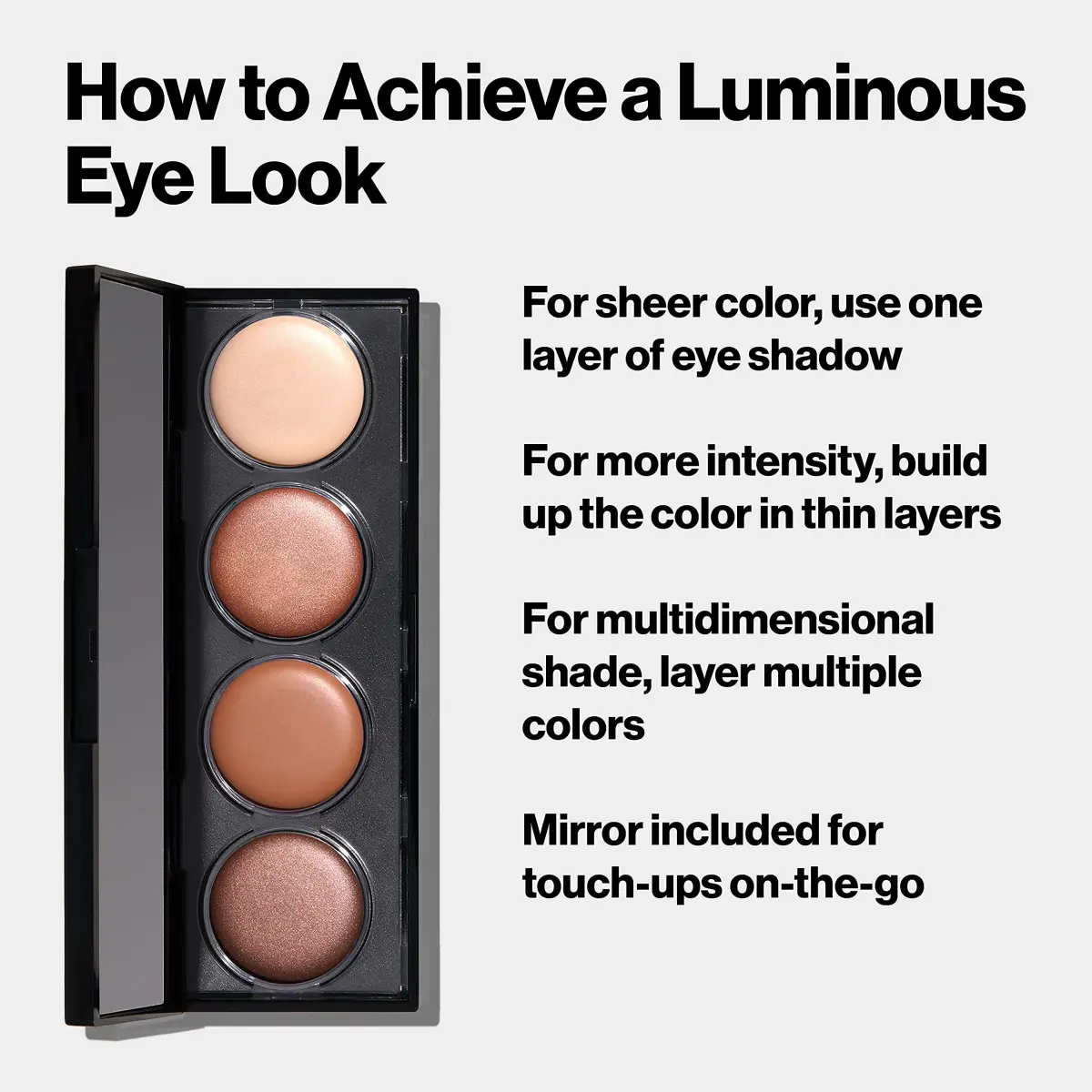 REVLON Illuminance Creme Shadow Skinlights 4 Shades 0.12oz (0.24oz Total) | Blendable Creme Eye Makeup - view 4