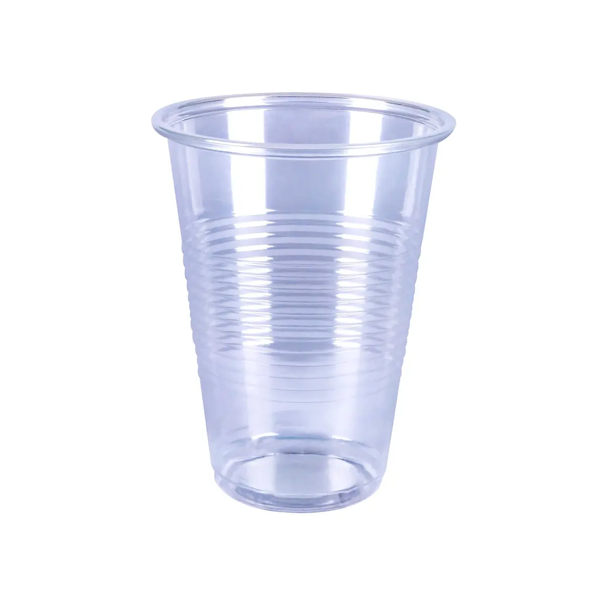 Amazon Basics Disposable Clear Plastic Cups for Cold Drinks, BPA-Free, Easy to Hold, 473ml (16oz) Pack of 100 | Value Pack for Everyday Use - view 2