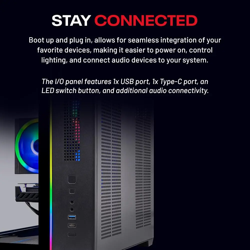 Skytech Gaming PC Desktop Ryzen 5 5500 RTX 5060 Ti 8GB 32GB RAM 1TB SSD | High-Performance Gaming Rig - view 3