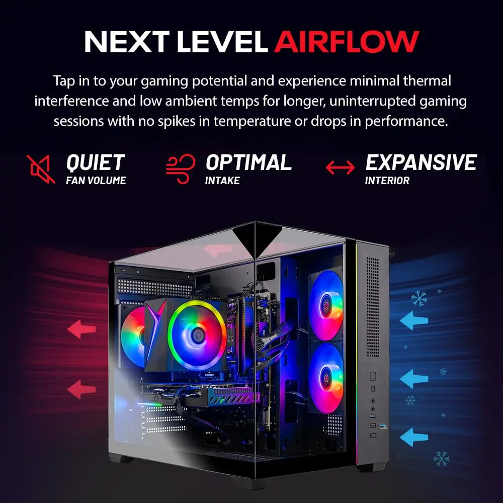 Skytech Gaming PC Desktop Ryzen 5 5500 RTX 5060 Ti 8GB 32GB RAM 1TB SSD | High-Performance Gaming Rig - view 4