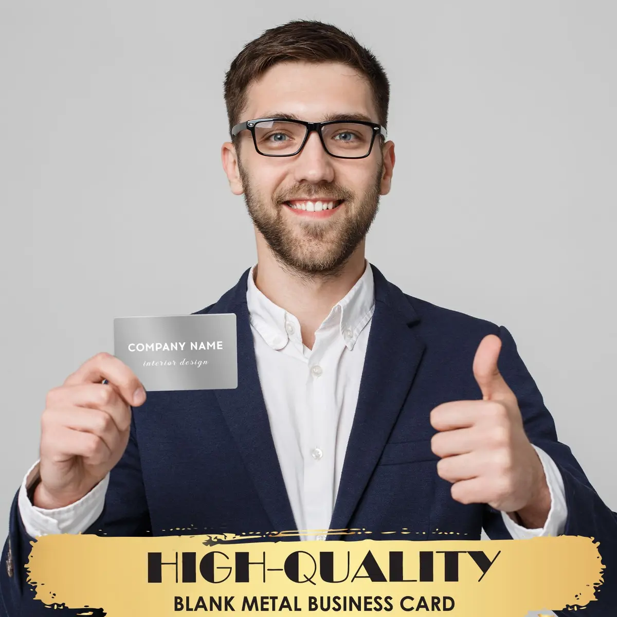 weparmeety Metal Business Cards 86 x 54 x 0.45mm | Aluminum Laser Engraving Blanks for Custom Designs - view 4