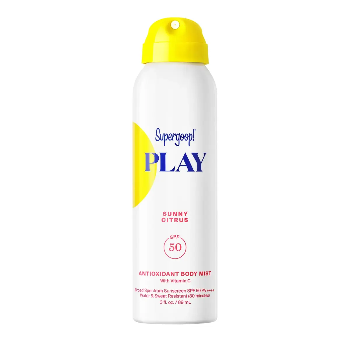 Supergoop! PLAY Antioxidant Body Mist SPF 50 with Vitamin C | Broad Spectrum Sunscreen Spray - main product image