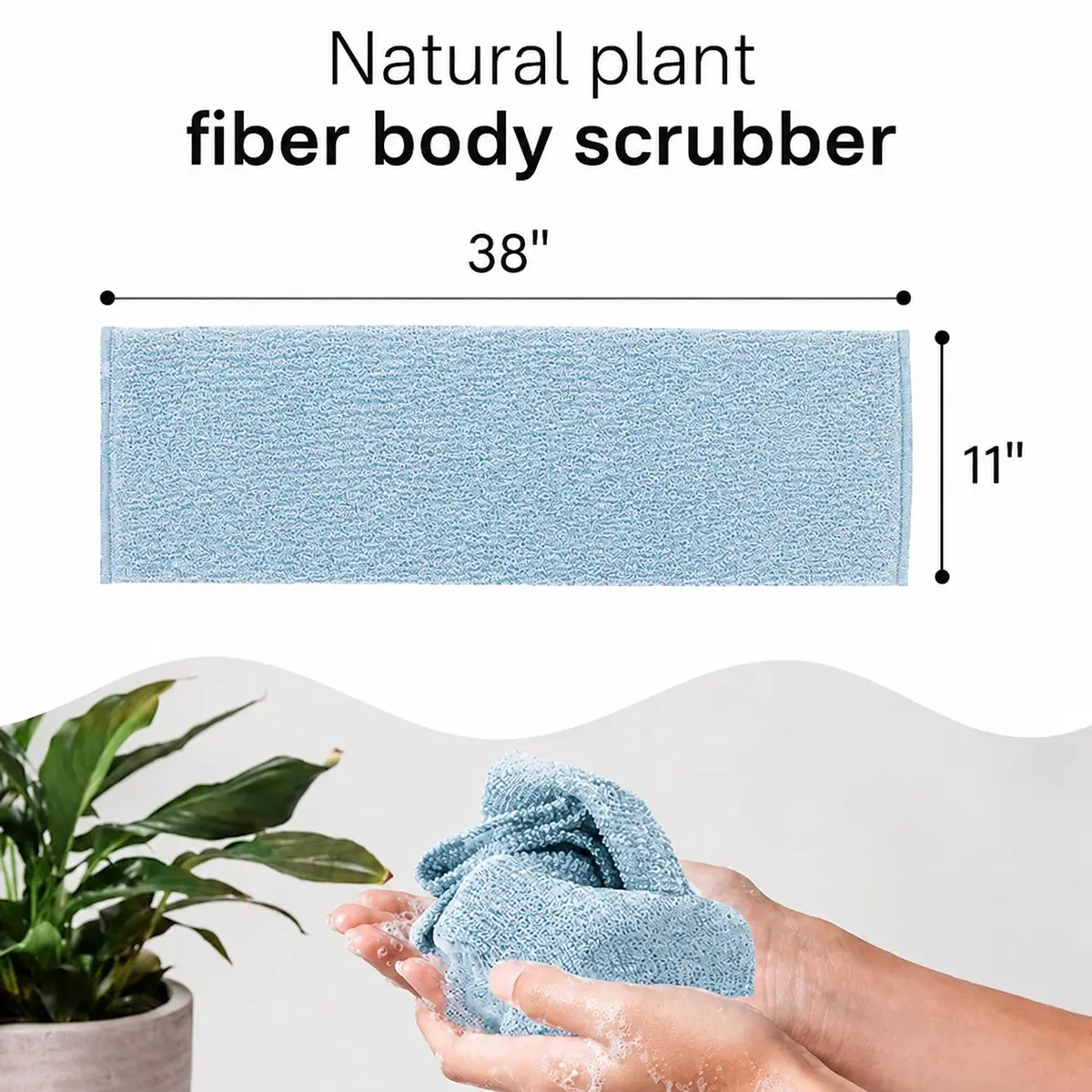 Yiclick Exfoliating Washcloth Towel 2 Pack | Effective Body Scrubber for Smooth Skin in Shower - view 5