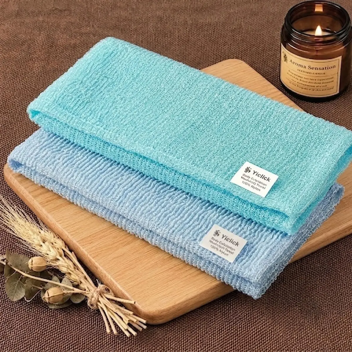 Yiclick Exfoliating Washcloth Towel 2 Pack | Effective Body Scrubber for Smooth Skin in Shower - view 8