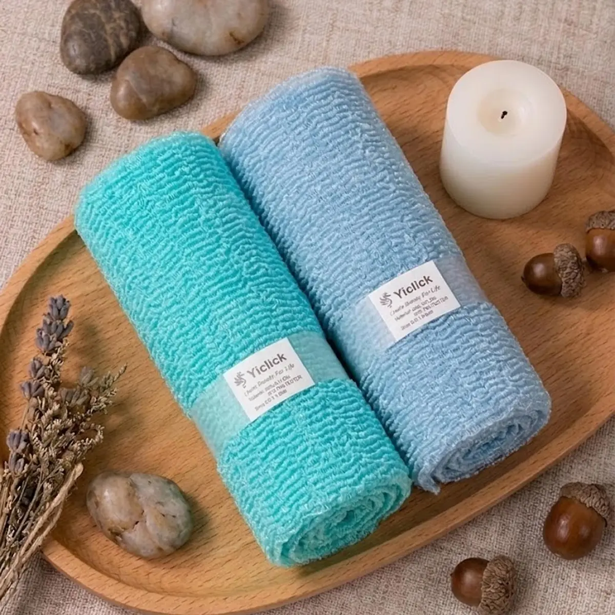Yiclick Exfoliating Washcloth Towel 2 Pack | Effective Body Scrubber for Smooth Skin in Shower - view 9