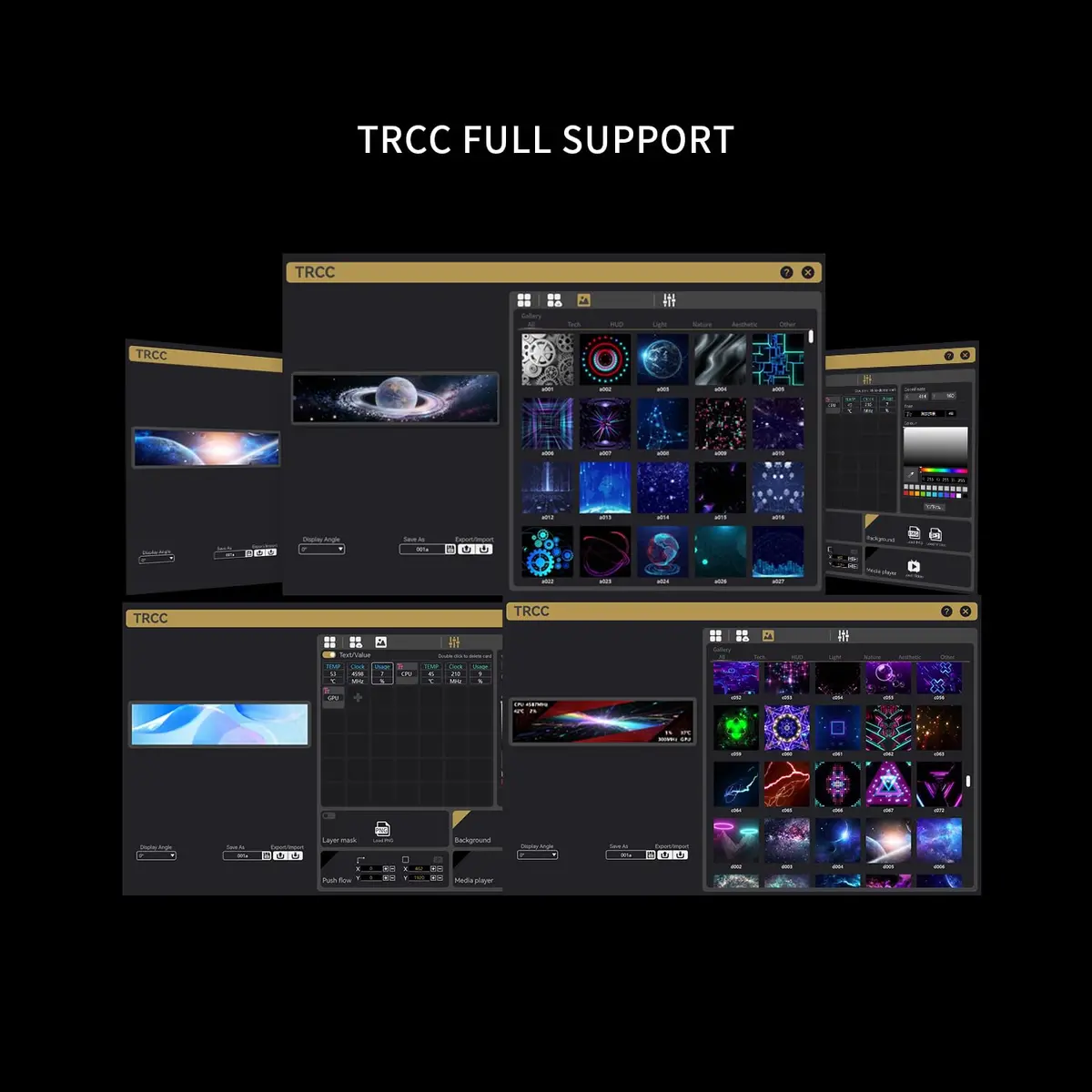 Thermalright Trofeo Vision 11.3 LCD White | 11.3-inch Full-Color LCD Display with CPU/GPU Monitoring - view 6
