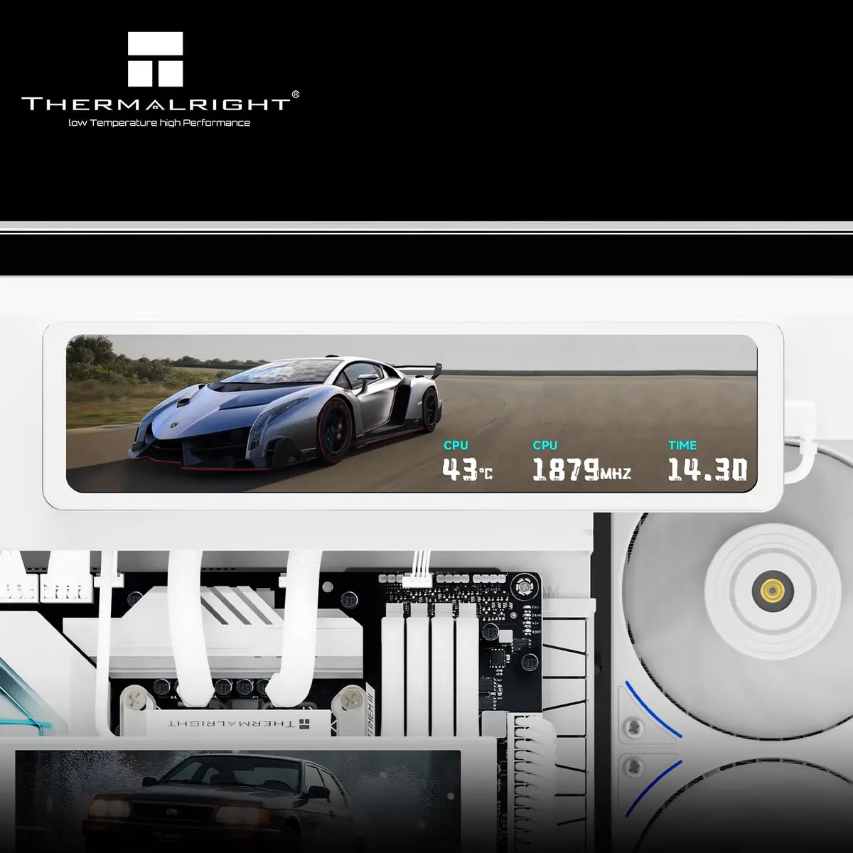 Thermalright Trofeo Vision 11.3 LCD White | 11.3-inch Full-Color LCD Display with CPU/GPU Monitoring - view 7