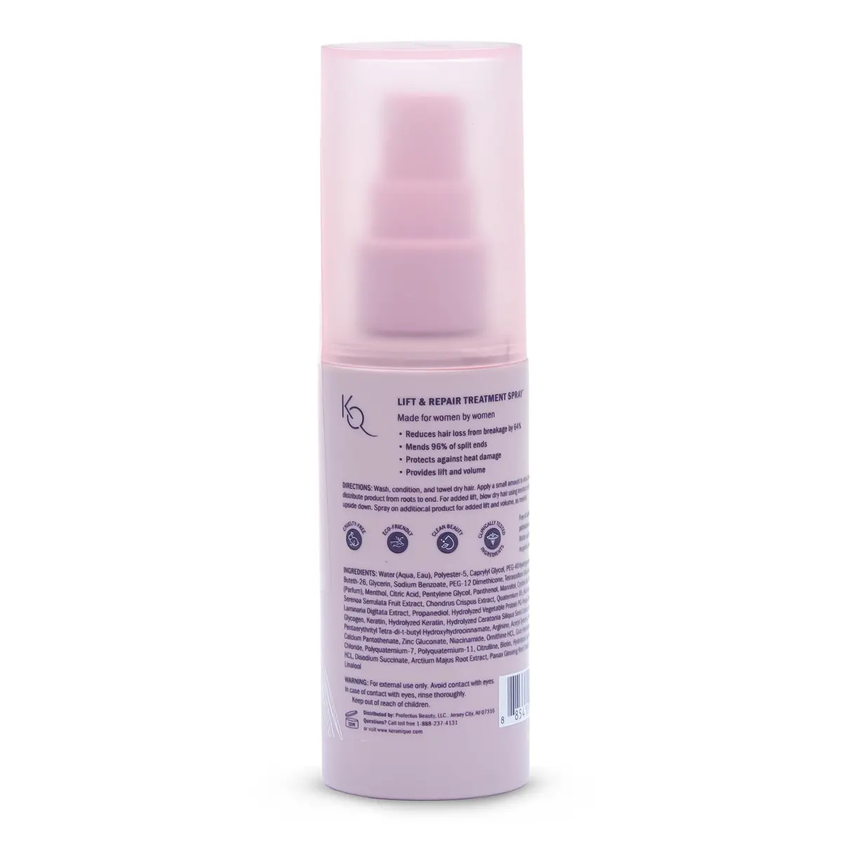 Keranique Lift & Repair Treatment Spray with Keratin Amino Complex™ 2 Oz | Instant Volume & Split End Repair - view 2