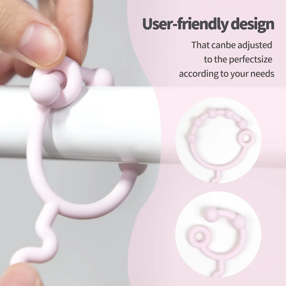 LJOWJVA Toy Straps - Pacifier Holder Clip with Self-Adjusting Bayonet, Pure Silicone, BPA-Free, Multi Colors | Baby Accessories - view 6