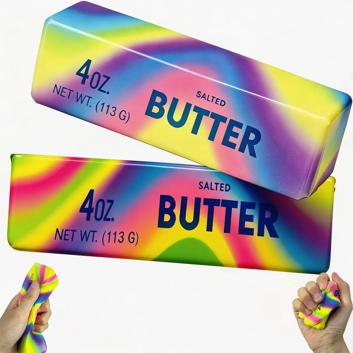 Generic Butter Stick Squeeze Stress Ball Toy 14.5cm (5.71in) | Slow Rebound PU Foam for Kids 3-7 Years - main product image