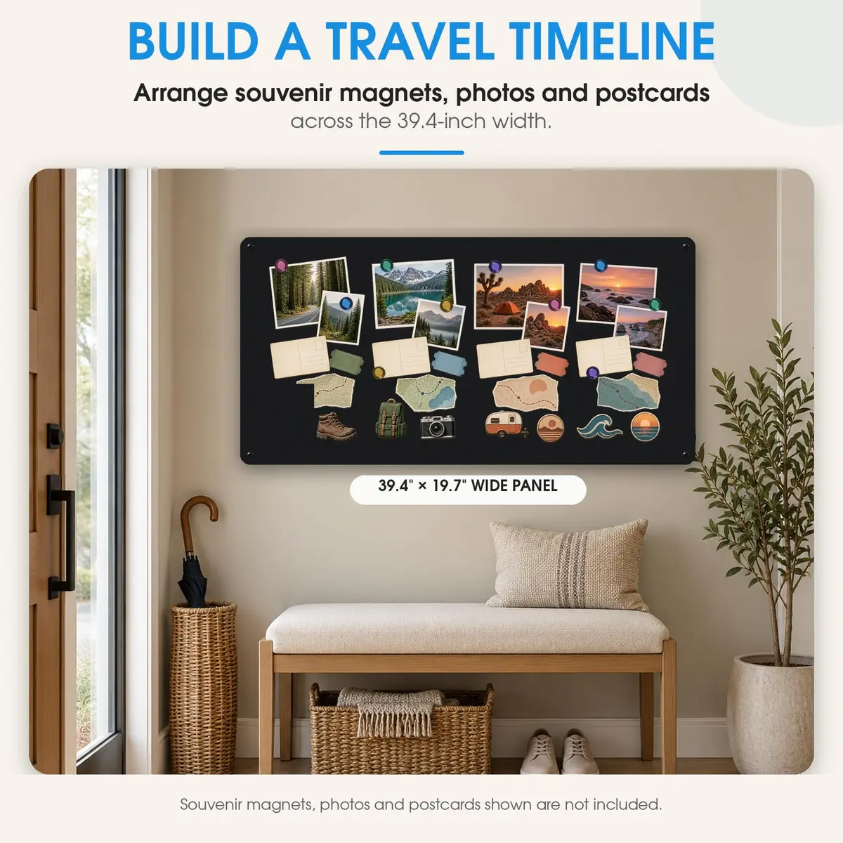 MaxGear Magnetic Board for Wall 39.4 x 19.7 Inch Metal Display Board for Magnets - view 8
