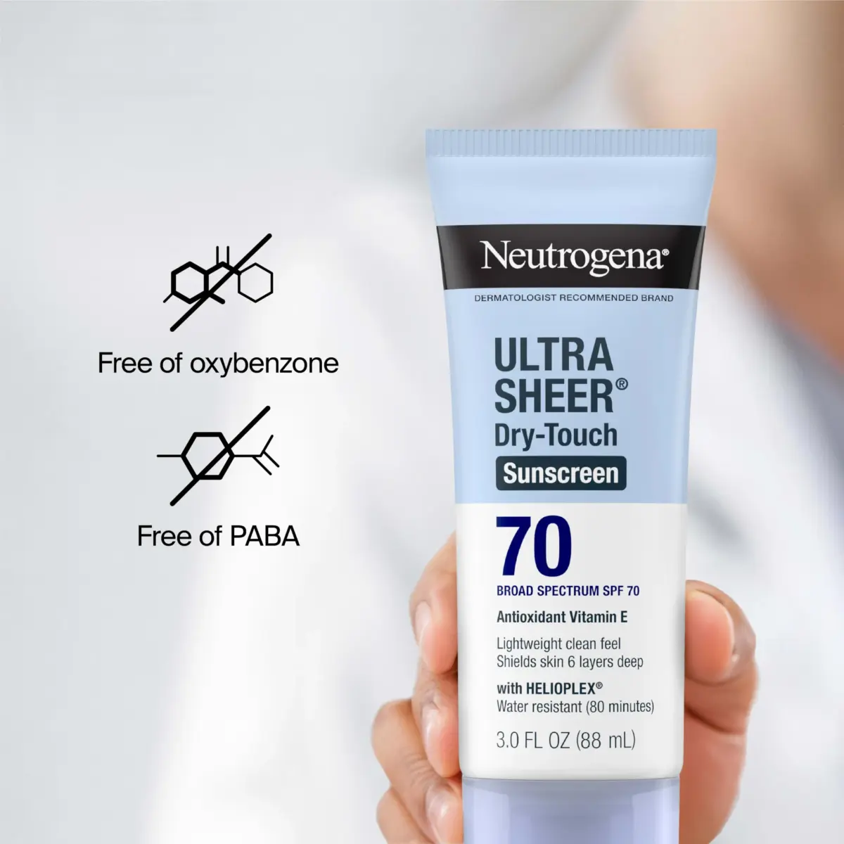 Neutrogena Ultra Sheer Dry-Touch Sunscreen Lotion SPF 70, 100ml (3 fl oz) | Broad Spectrum Protection for Oily Skin - view 8