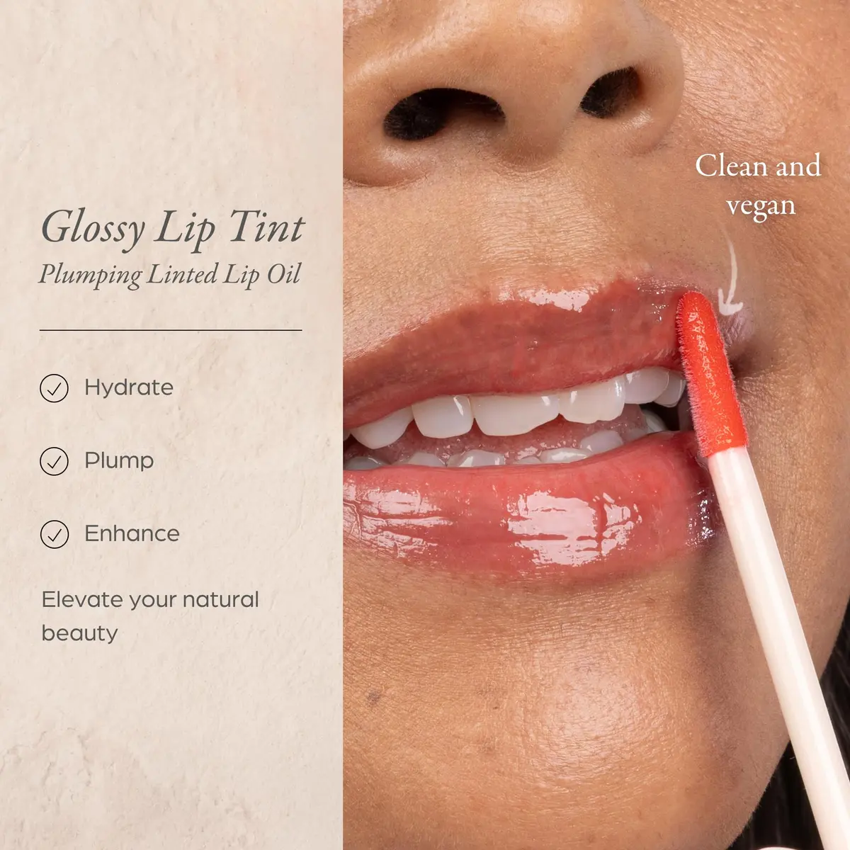 PÜR Glossy Lip Tint & Plumping Lip Oil 1 Fl Oz | Buildable High-Shine Color with Nourishing Skincare - view 2