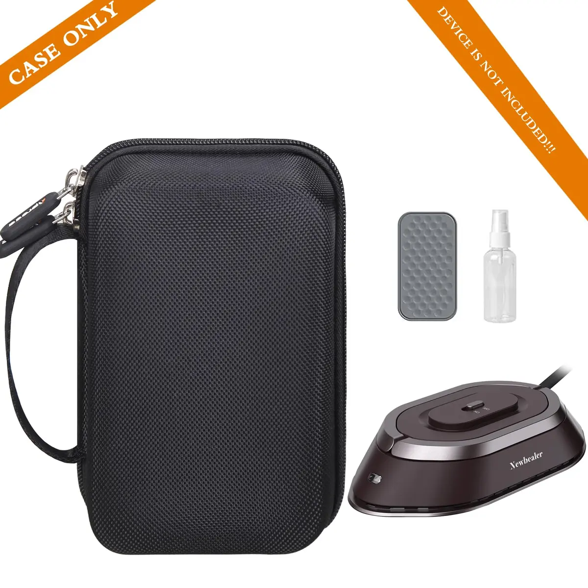 Aproca Home Travel Iron Mini Dry Iron Case | Compact, Durable & Stylish (enables safe travel with accessories) - view 5