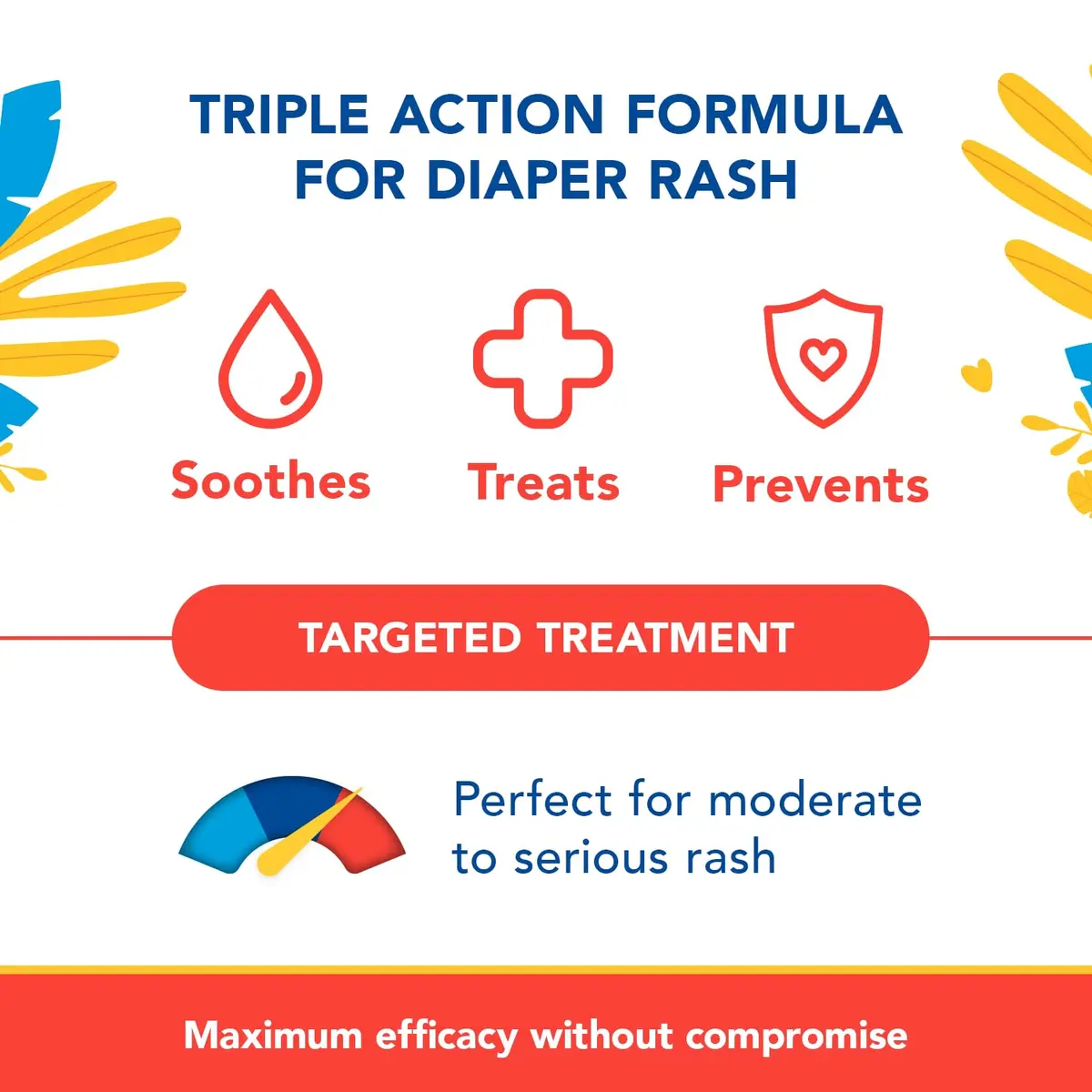 Triple Paste 3X Max Strength Diaper Rash Ointment, 40% Zinc Oxide, 12 oz | Fast Relief for Severe Baby Rash - view 2