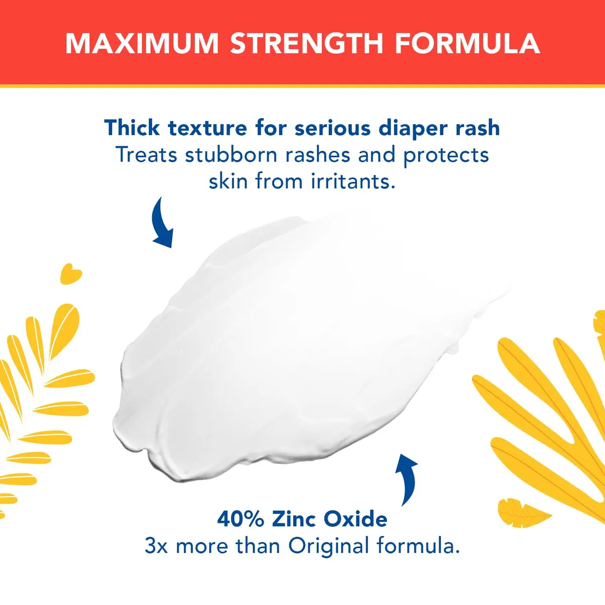Triple Paste 3X Max Strength Diaper Rash Ointment, 40% Zinc Oxide, 12 oz | Fast Relief for Severe Baby Rash - view 3