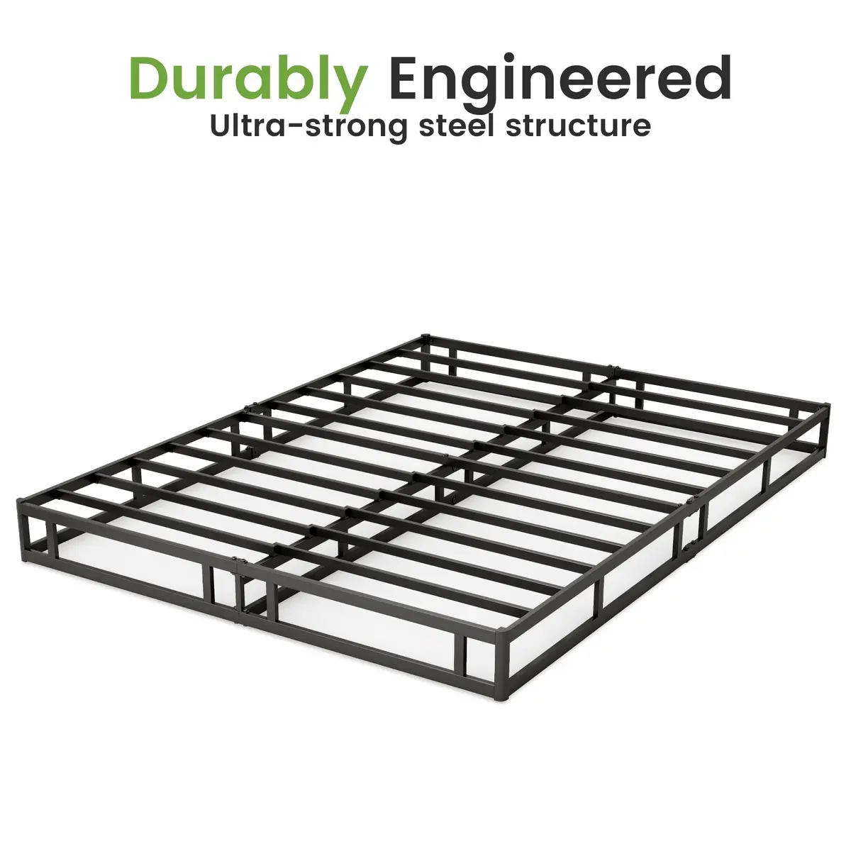 GRUSIGN 7 Inch Box Spring for King Bed | Heavy Duty Steel Frame, Low Profile, Quiet Assembly - view 7
