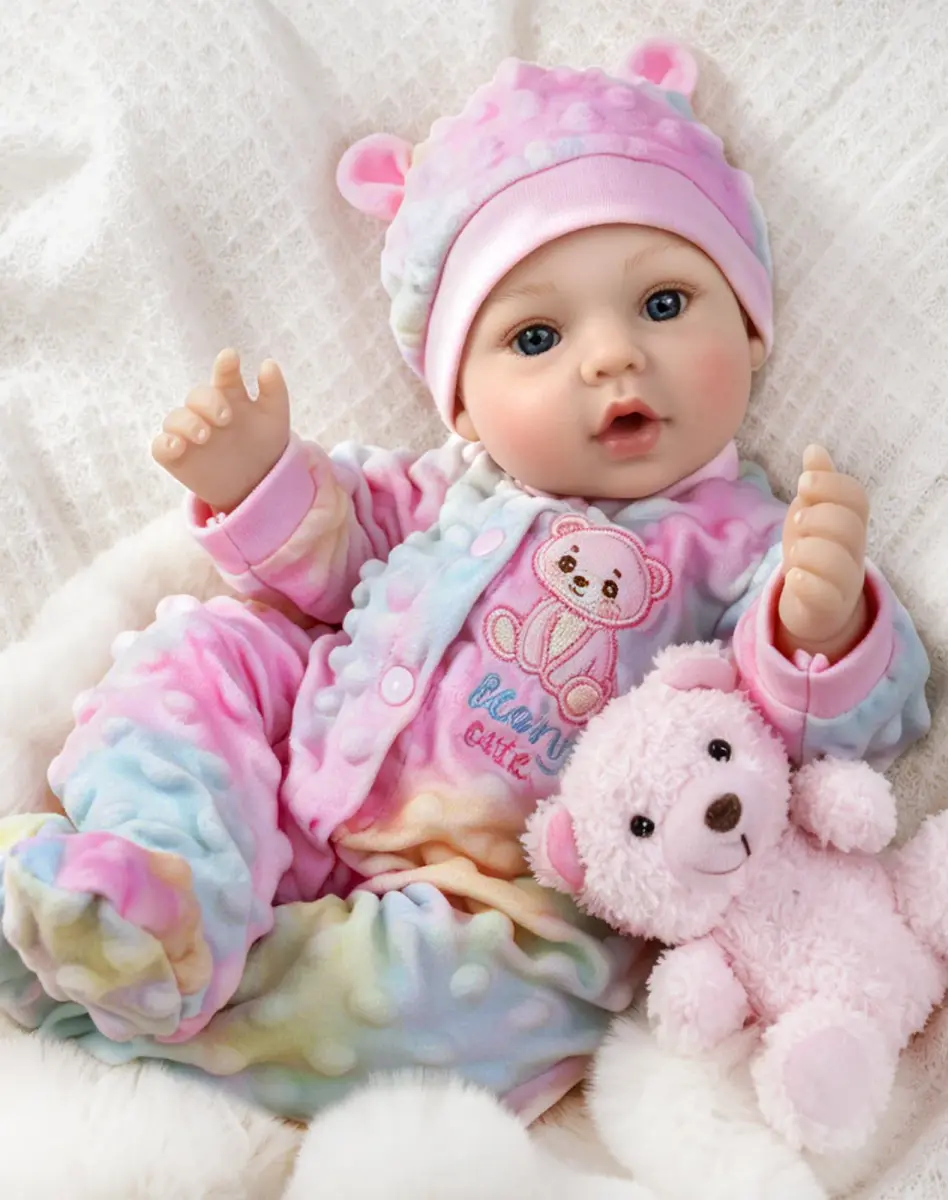 UOFTKIZ Realistic Reborn Baby Doll - 18 Inch Lifelike Baby Girl Doll with Soft Weighted Body | Ages 3+ - main product image