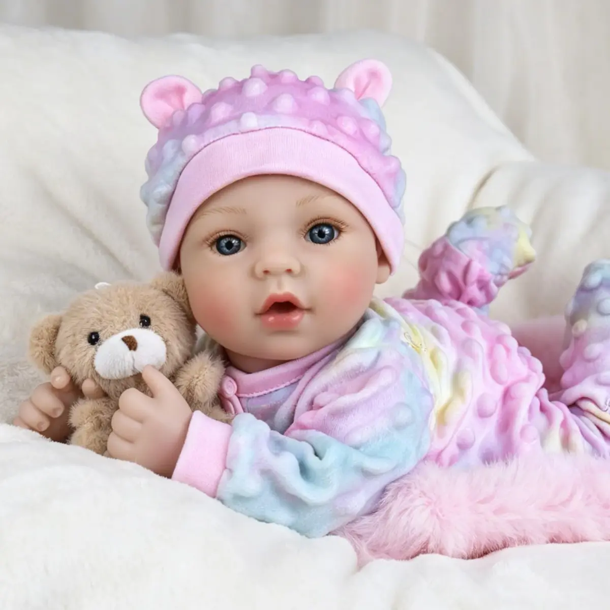 UOFTKIZ Realistic Reborn Baby Doll - 18 Inch Lifelike Baby Girl Doll with Soft Weighted Body | Ages 3+ - view 2