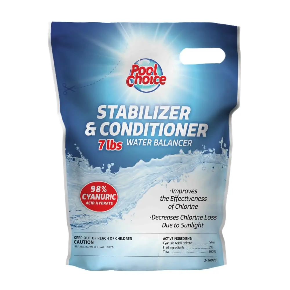 SpaChoice 7-Pounds Pool Stabilizer and Conditioner | Cyanuric Acid for Chlorine Protection (110c) - main product image