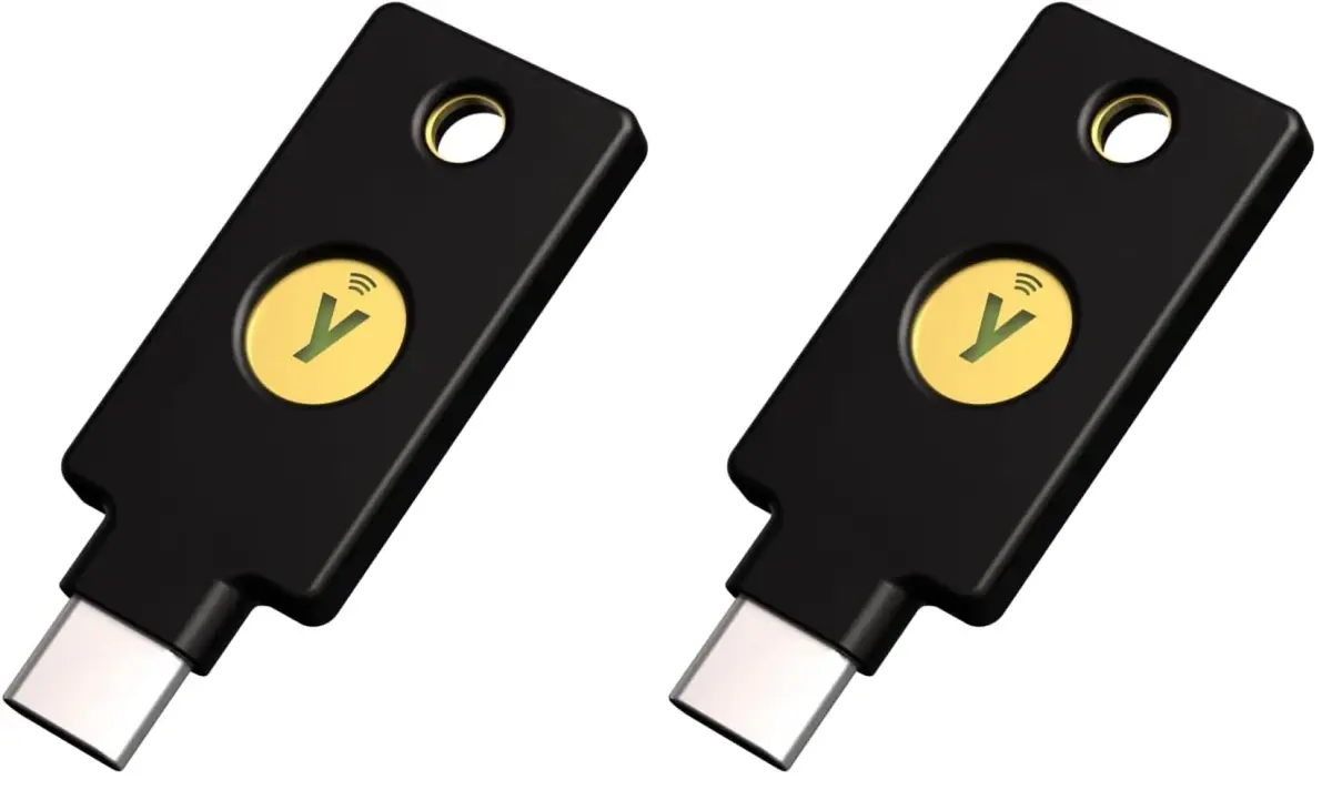 Yubico Security Key C NFC Basic Compatibility Pack of 2 | Multi-Factor Authentication Passkey with USB-C & NFC - main product image