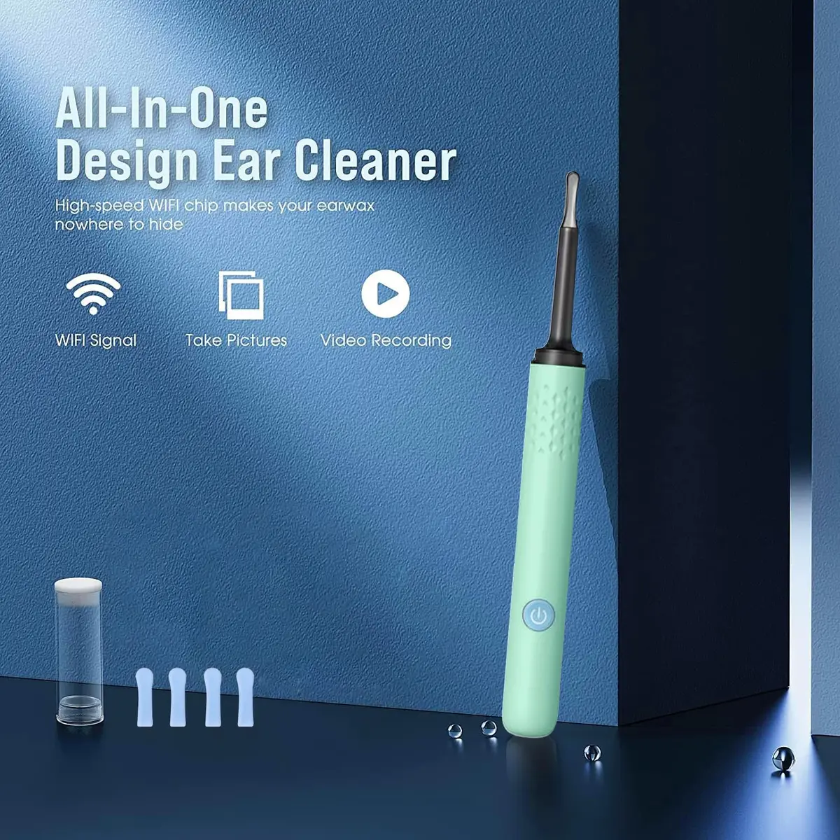 AIFINI Ear Wax Removal Kit with Camera & Light | 1080P HD Ear Inspection Tool for Adults - view 3