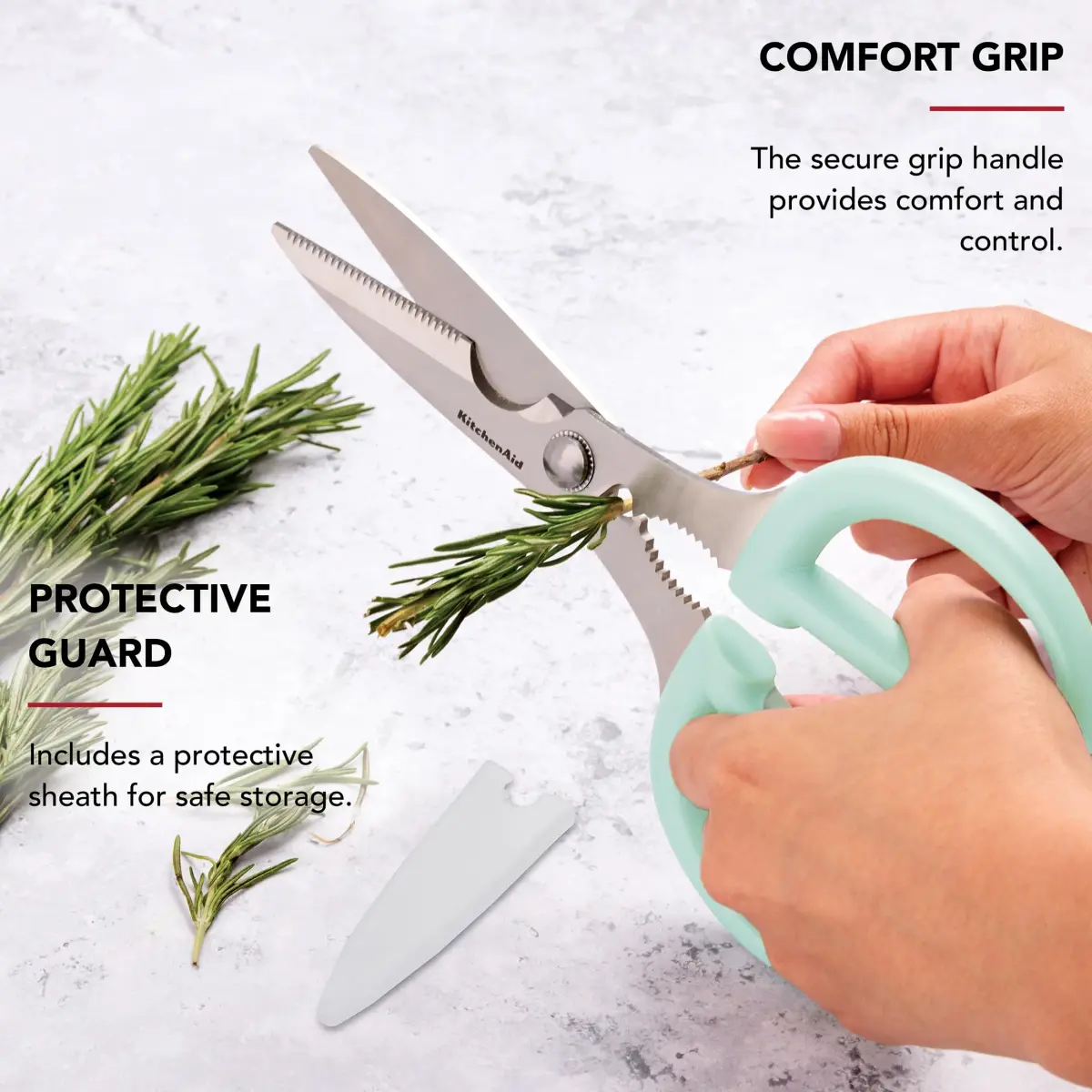 KitchenAid Classic Spearmint Multipurpose Kitchen Shear Set with Herb Stripper, Nutcracker & Bottle Opener - view 4