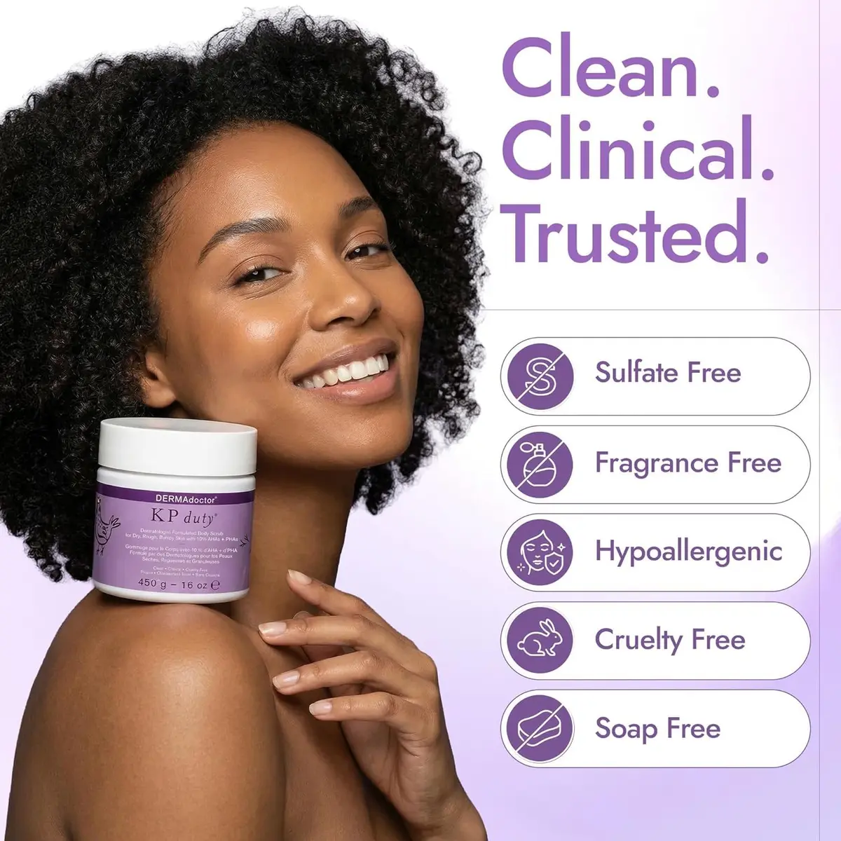 DERMAdoctor KP Bump Eraser Body Scrub 32 oz | 10% AHAs + PHAs for Keratosis Pilaris - view 6