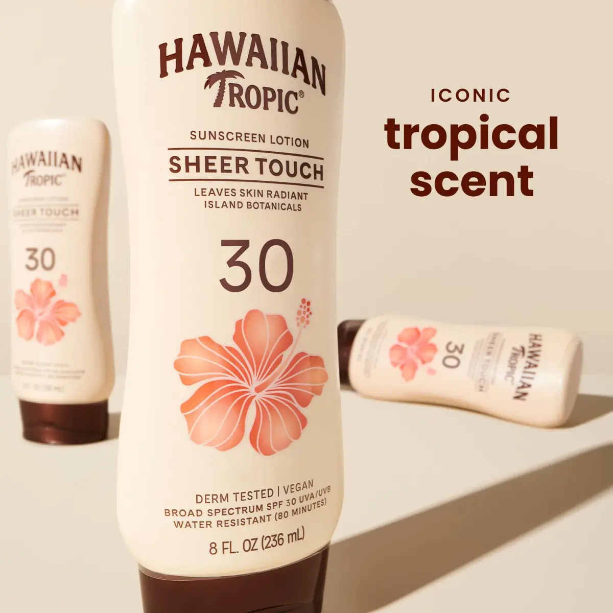 Hawaiian Tropic Sheer Touch SPF 30 Lotion Sunscreen 2.27 kg (8 Fl Oz) Pack of 12 | Broad Spectrum UVA/UVB Protection - view 2