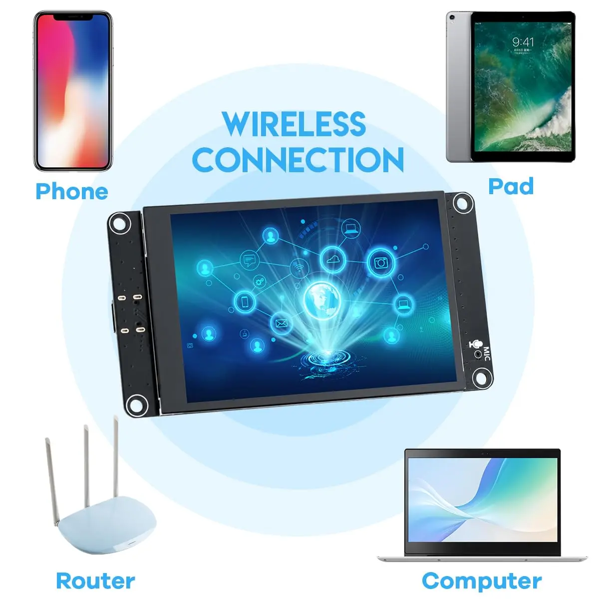 Hosyond ESP32-S3 Touchscreen Module 3.5" IPS LCD 240x320 | Capacitive Touch for IoT Projects - view 5