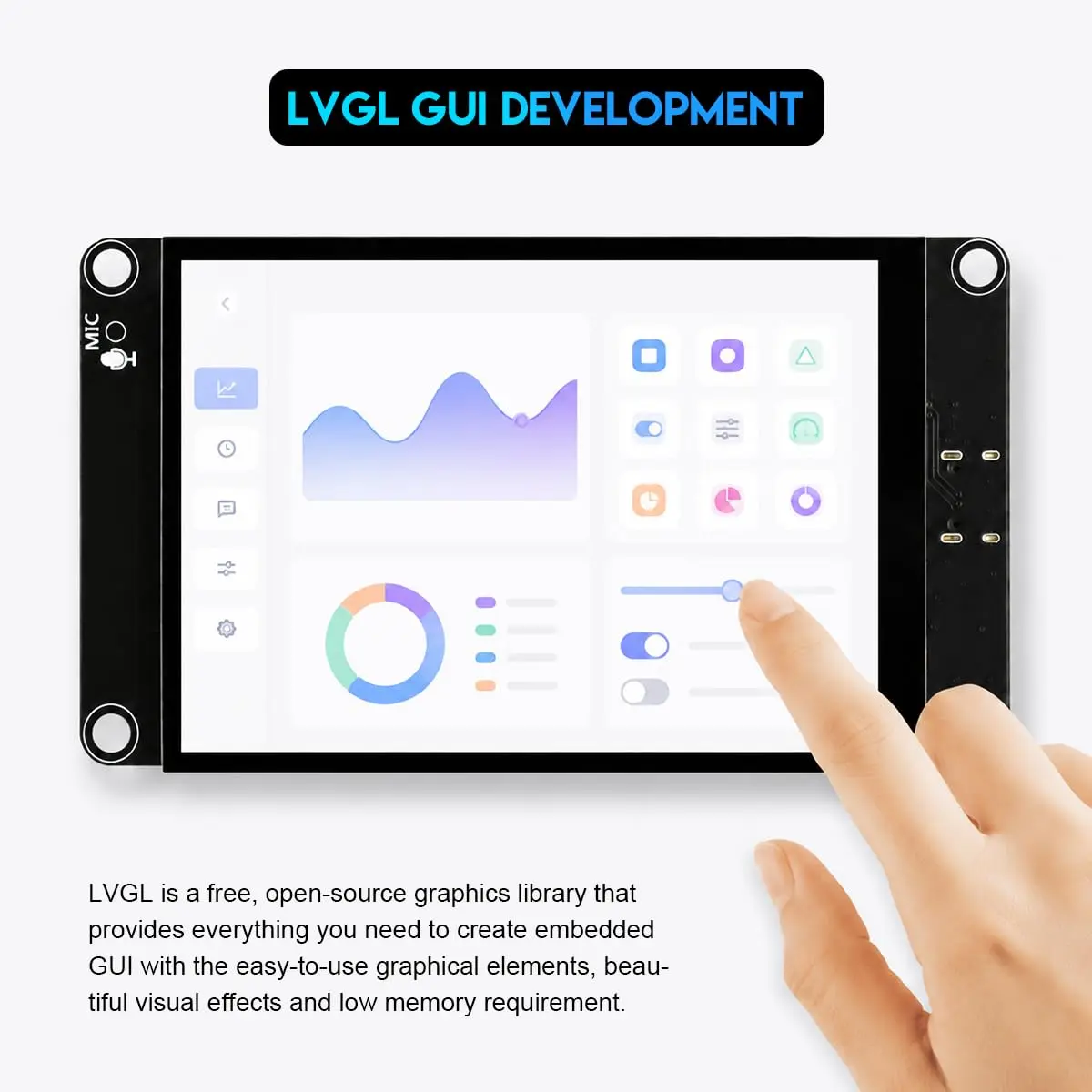 Hosyond ESP32-S3 Touchscreen Module 3.5" IPS LCD 240x320 | Capacitive Touch for IoT Projects - view 6