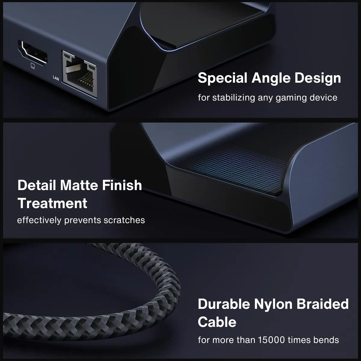 IVANKY 4K@144Hz Steam Deck Dock, 8-in-1 Docking Station with 100W Adapter | Supports Steam Deck & ROG Ally - view 9