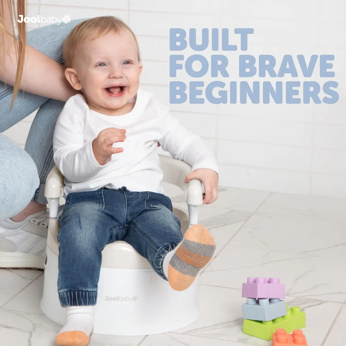 Jool Baby Potty Chair for Toddler Toilet Training - Splash Guard & Back Support (Oatmeal) | Lightweight & Supportive - view 2