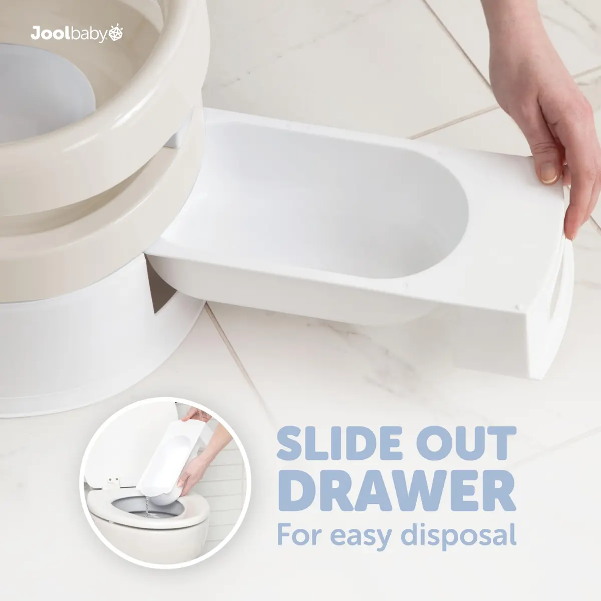 Jool Baby Potty Chair for Toddler Toilet Training - Splash Guard & Back Support (Oatmeal) | Lightweight & Supportive - view 4
